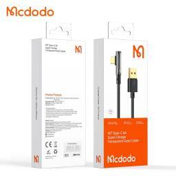 CABLE MCDODO TRANSPARENTE LIGHTNING 90 100W 6A 1.8M (CA3511)